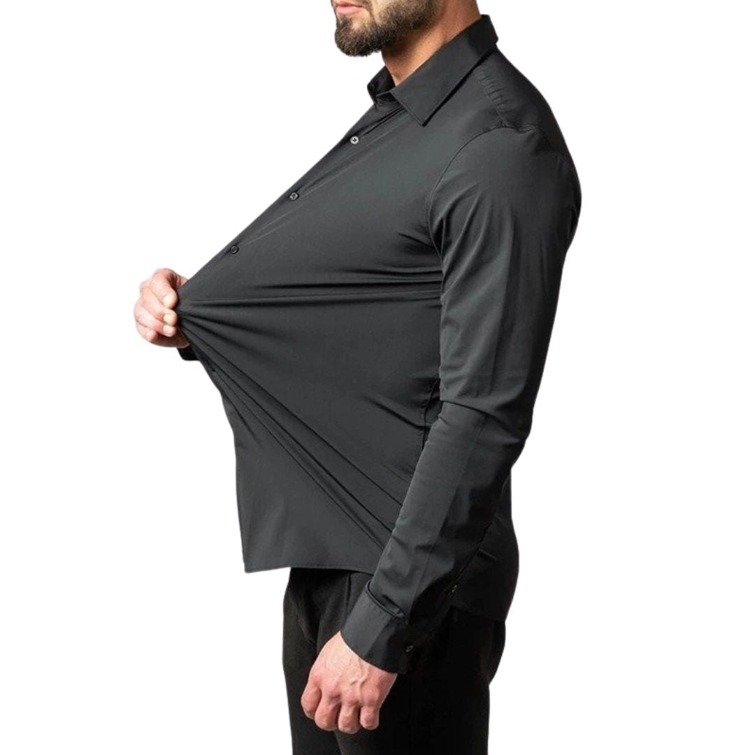 Camisa Social Masculina Slim Elástica Firenzo