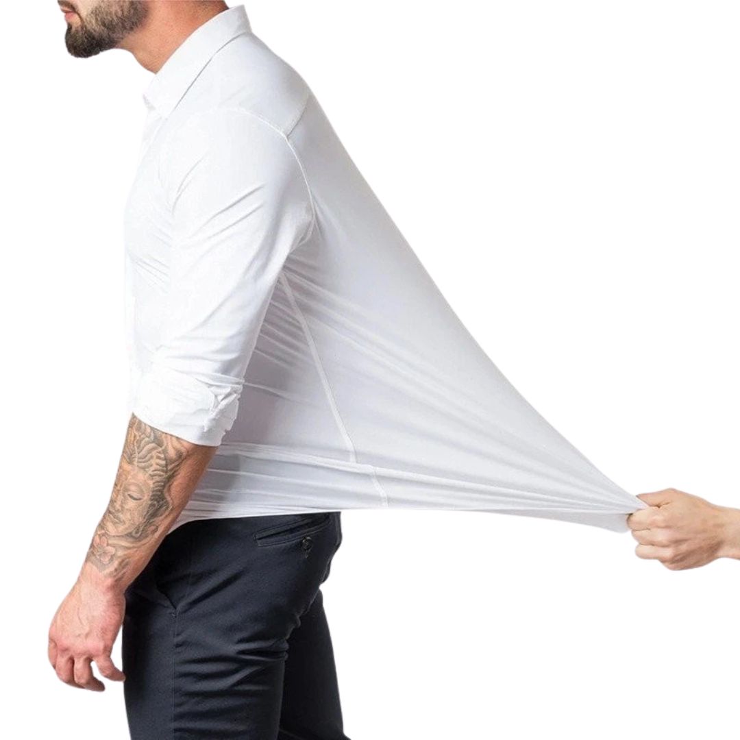 Camisa Social Masculina Slim Elástica Firenzo