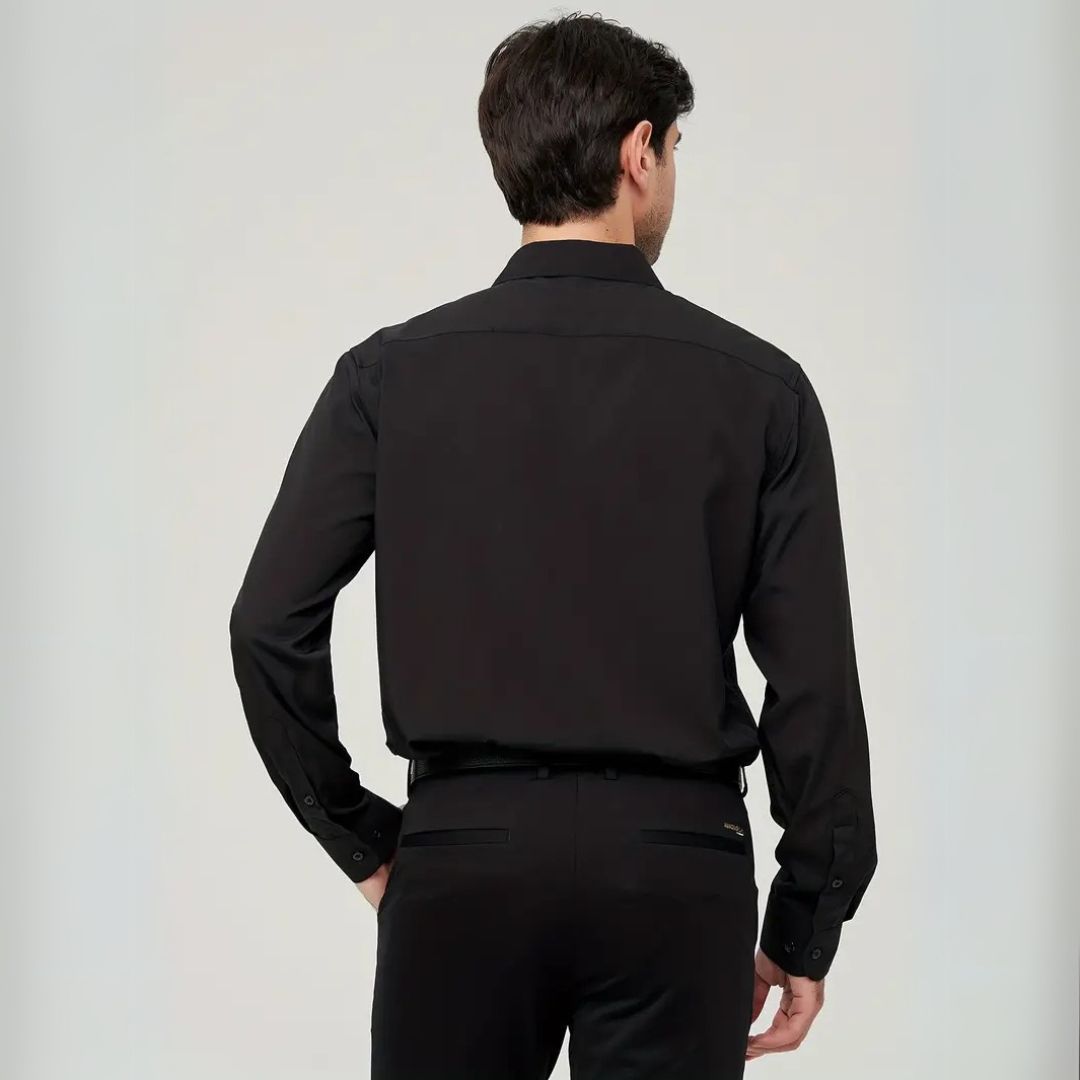 Camisa Social Masculina Slim Elástica Firenzo