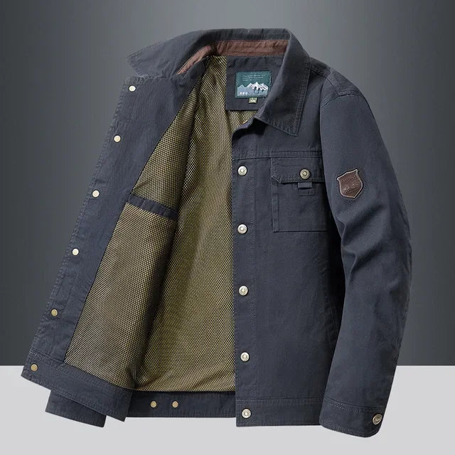 Jaqueta Casual Masculina em Algodão Firenzo