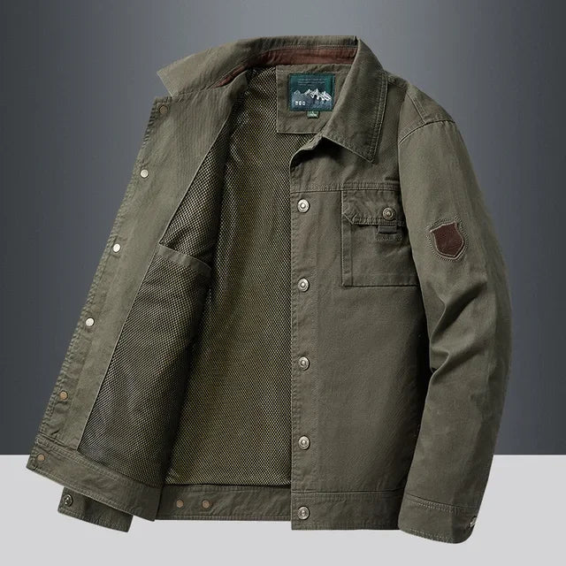 Jaqueta Casual Masculina em Algodão Firenzo