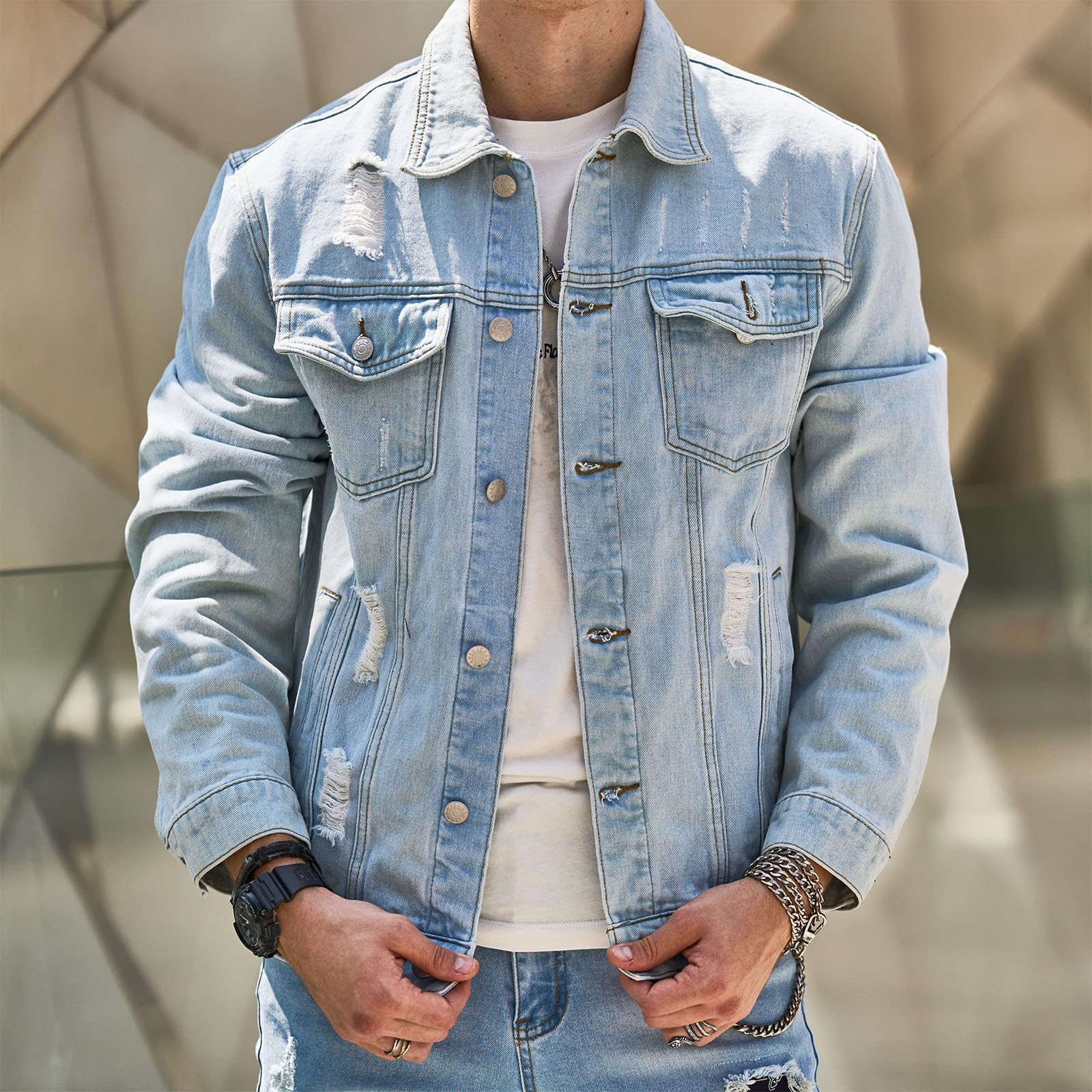 Jaqueta Jeans Masculina Austor
