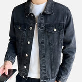 Jaqueta Jeans Masculina com Botões Firenzo