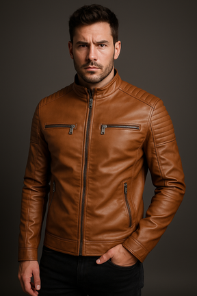 Jaqueta Masculina Couro Italiana