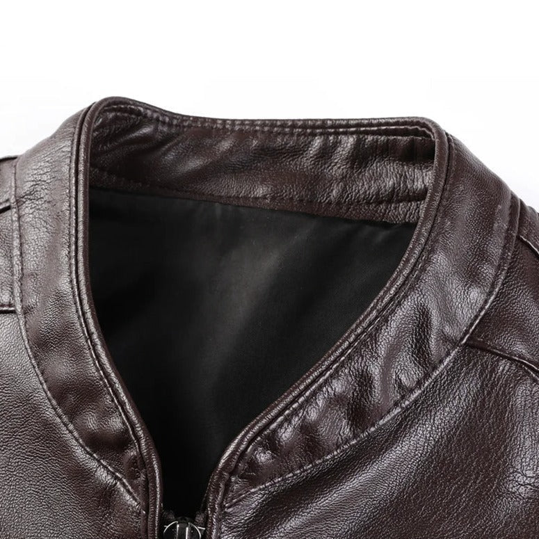 Jaqueta de Couro Masculina Alpha Man