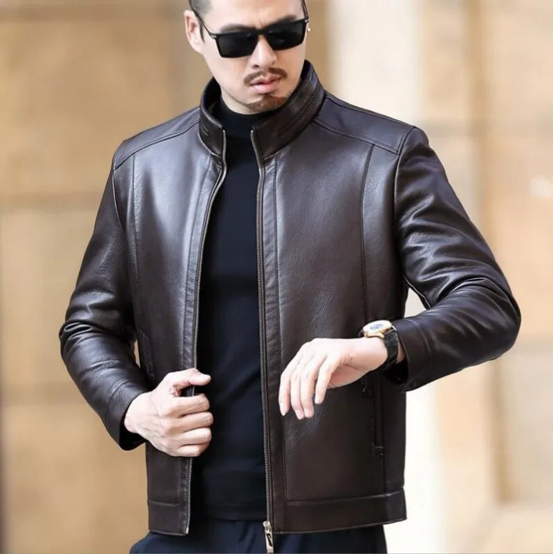 Jaqueta de Couro Masculina Firenzo FRZ208