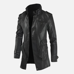 Jaqueta de Couro Masculina Sobretudo Firenzo