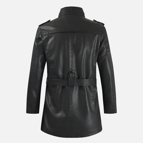 Jaqueta de Couro Masculina Sobretudo Firenzo